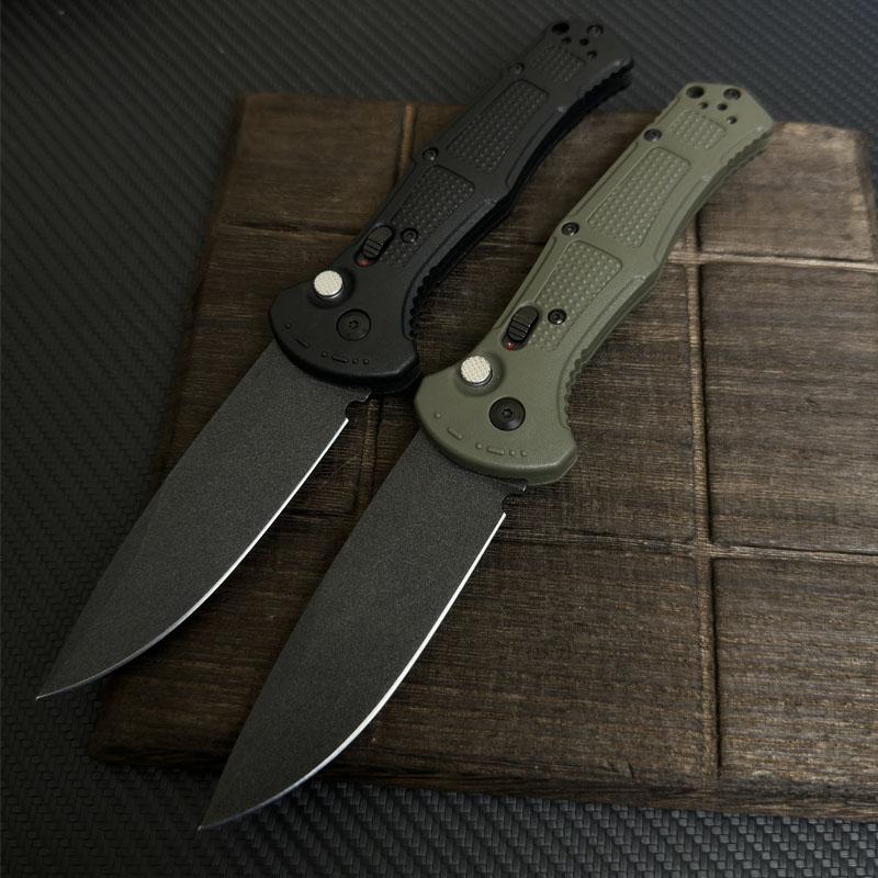 BM9070 CLA Utility Button Lock Folding KnifeD2 Steel Battlewash Blade BladeNon-slip Nvlon Fiber Handle MultifunctionaCutlery Tool for Outdoor Fishing Camping EDC Tool