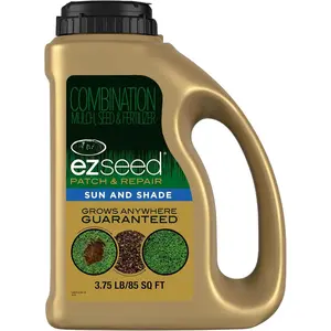 EZ Seed Patch & Repair for Sun and Shade - Combination Mulch, Sun and Shade Grass Seed & Fertilizer for Bare Spots & Lawn Patch Repair, Covers up to 85 sq. ft., 3.75 lb.