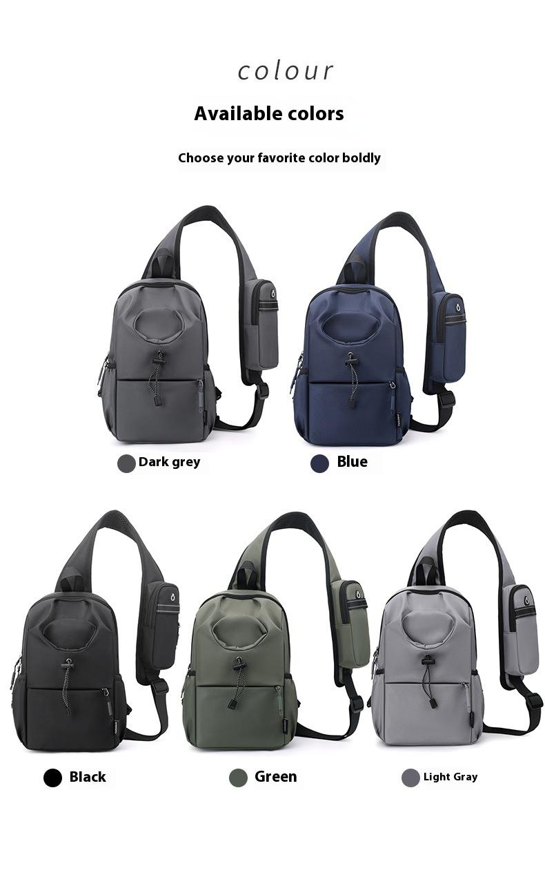 Men's Oxford Cloth Splash-proof Shoulder Crossbody Chest Bag