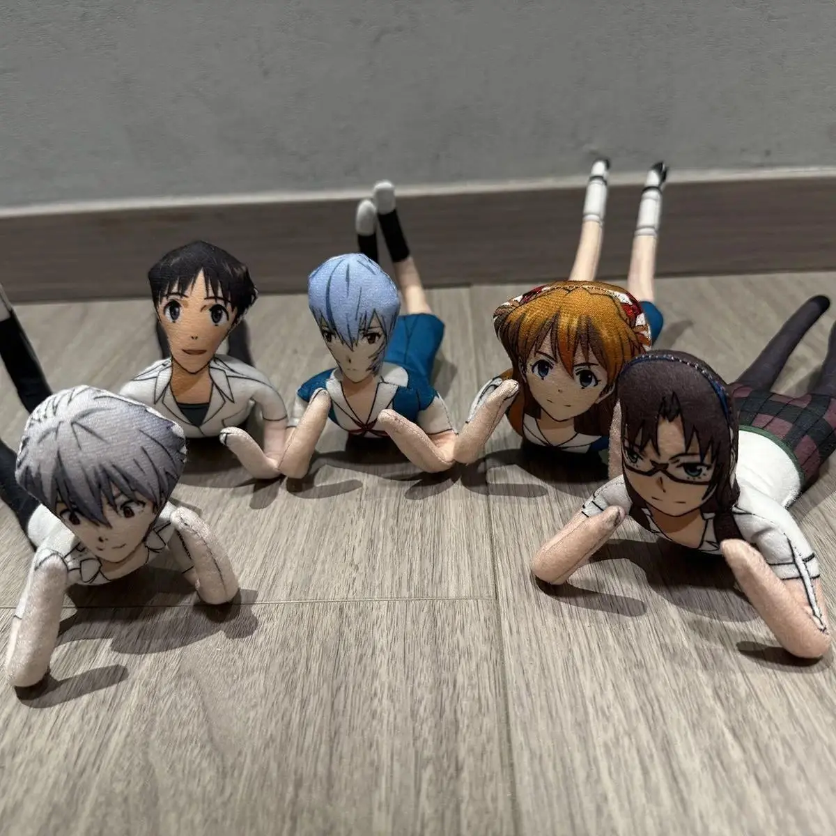New Anime Asuka Plush Doll Ikari Shinji Ayanami Rei Nagisa Kaworu Abstract Doll Home Decor Funny Twistable Cartoon Figure Props