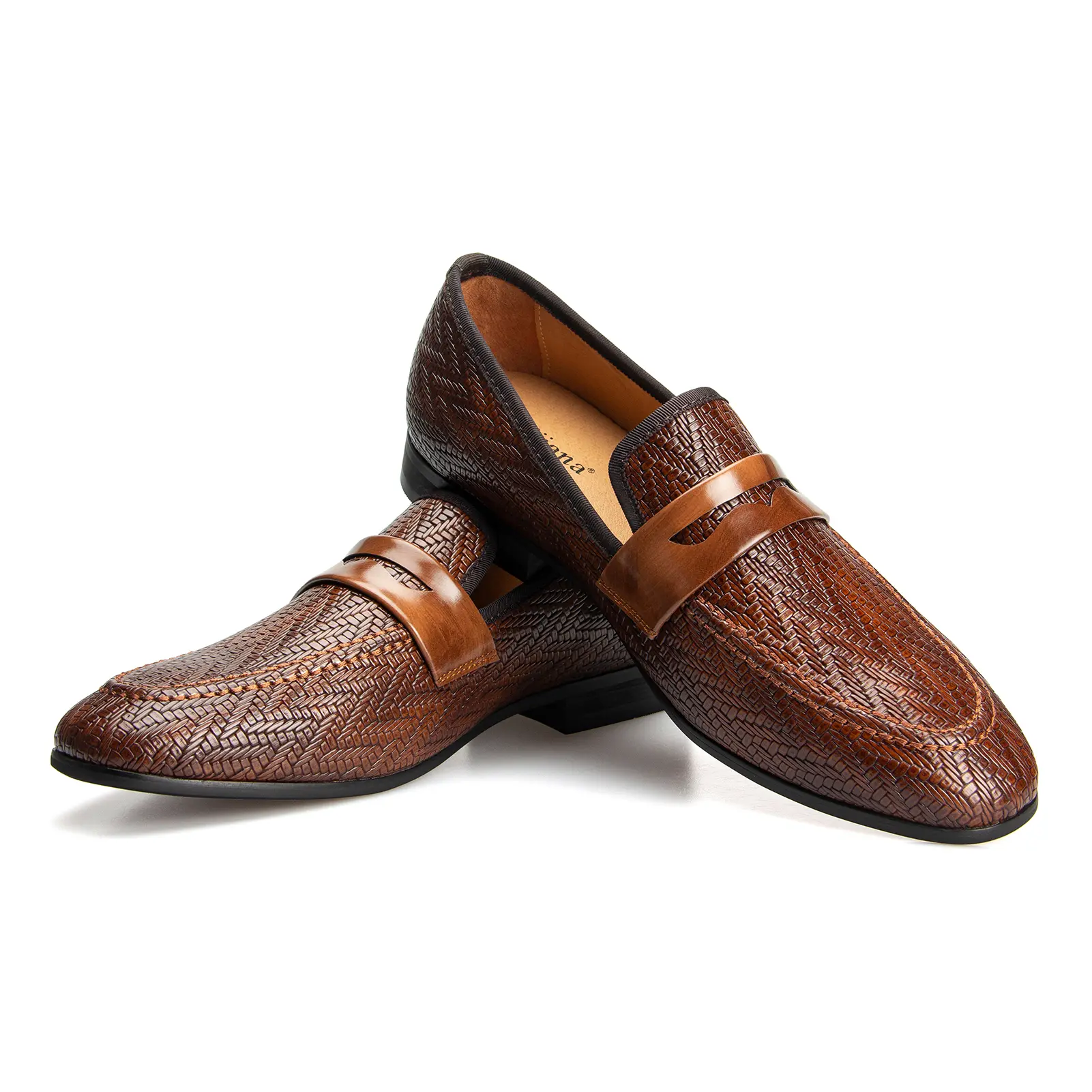 Meijiana Men's Velvet Loafers - Fashion Casual Low-Heel Dress Shoes for Men with Rubber Sole & Metal Buckle - Perfect Business & Formal Attire,
