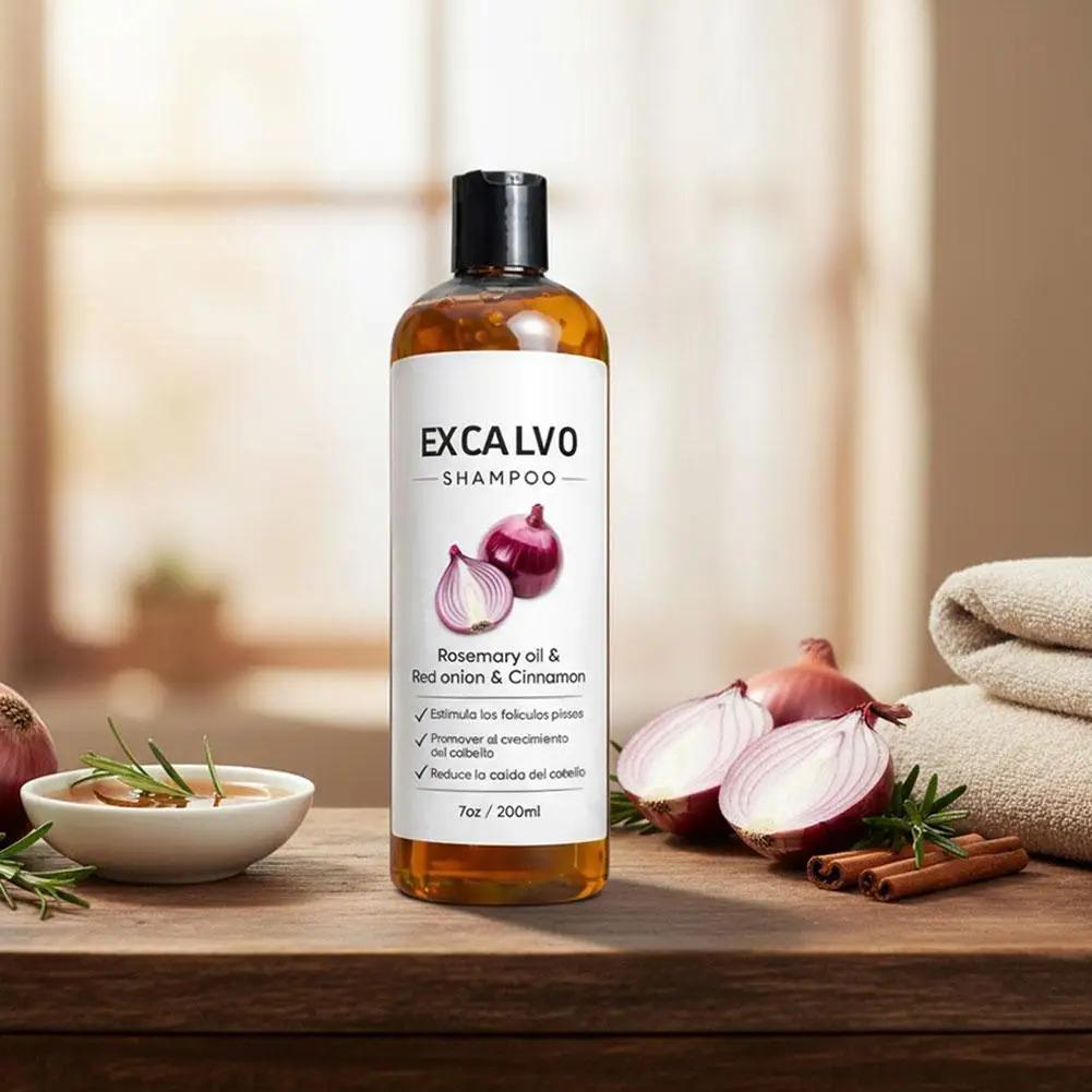 Rosemary Hair Shampoo Red Onion Extract Anti Hair Loss Nourish Follicle Oil Control Clean Scalp Soft Smooth Hair