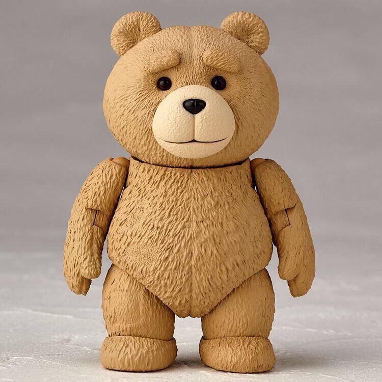 Ted 2 Figure Bjd Ted Teddy Bear Action Figure Revoltech No.006 Teddy Brick Figure Gk Movie Model Toy Gift