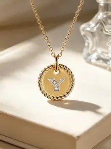 2026  Original New Trend Retro Design DYXL-02Y Letter 10mm Necklace for Women Fashion High-Quality Jewelry Accessories Gift