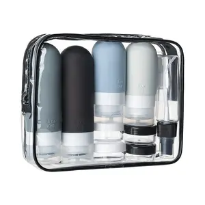 Silicone Leak-Proof Dispenser Bottle, Refillable Travel Essential, Ideal for Hair Care Products, Portable & Easy to Carry