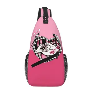 Monster High Versatile Chest Bag Large Capacity Lightweight Sling Bag for Everyday Use Outdoor Camping and Business Travel Cartoon Casual Merch Shoulder Backpack for Tablet Gift for Men Women and Kids