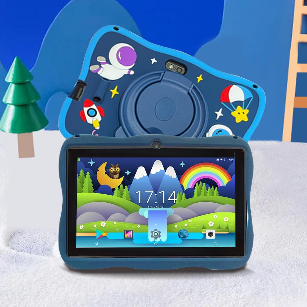 7 Inch Tablet Computer, 1 Count Dual Camera Quad Core Processor Tablet with Anti Drop Case, Parental Control Tablet for Boys & Girls