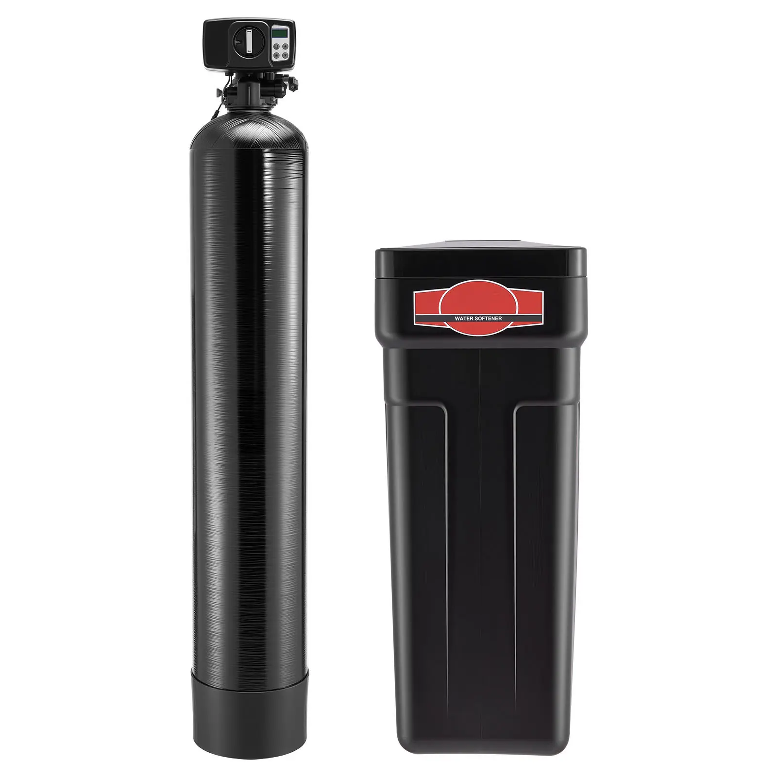 Water Softener, 64,000 Grains Whole House Water Softener System, with Automatic Digital Control Head, Bypass Valve, Reduce Hardness and Minerals, Improve Water Quality, for 5-6 Bathrooms