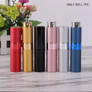 Perfume Refill Bottle 8ml Compact Metal Aluminum Refillable Perfume Bottle Spray Bottle Portable Atomizer Perfume Travel