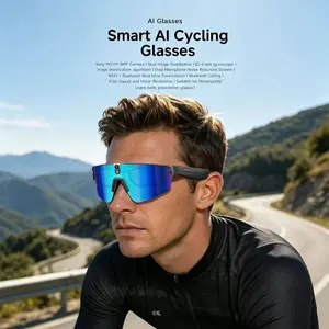 Multi-Functional Smart Ai Sports Glasses, 8mp HD Stabilized Recording, Bluetooth-compatible Call, UV Protection, Compatible with Android iOS