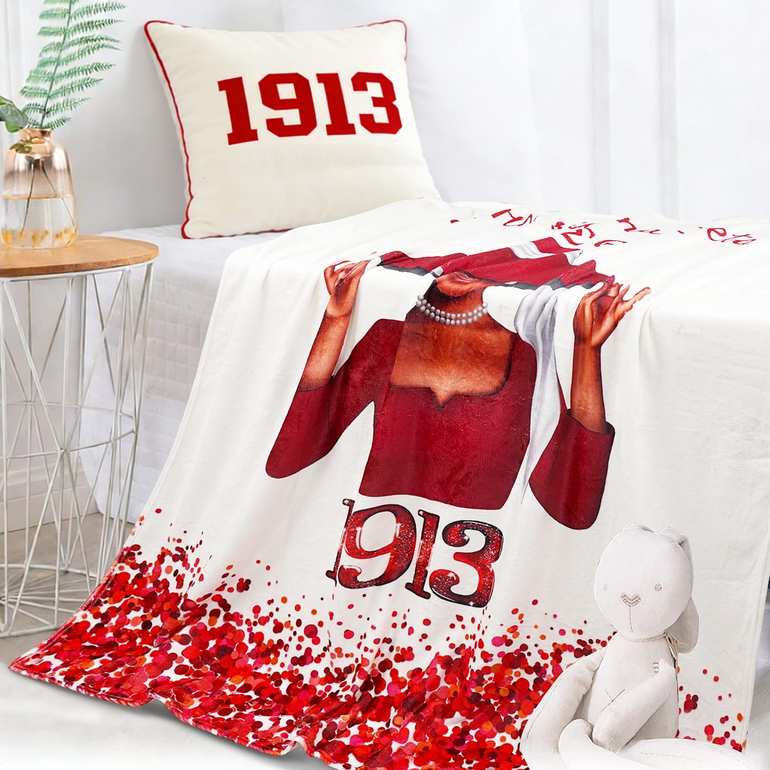 1913 Sorority Gifts for Women Girls Sister Super Soft Cozy Throw Blanket DST Blankets
