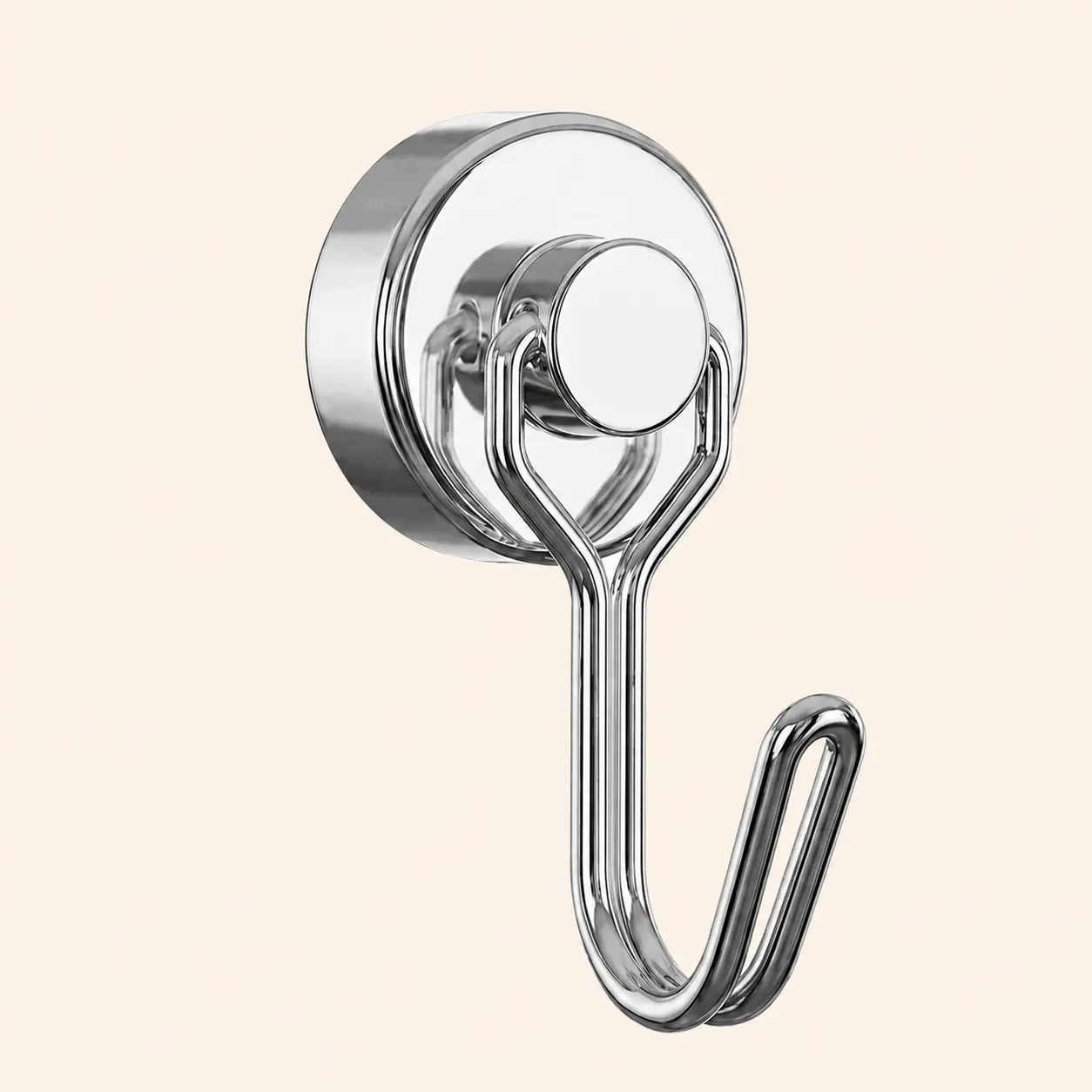 1PC Reusable Magnetic Kitchen Hanger, 360 °   Swivel Hook for Refrigerator, Metal Cabinet, Range Hood, Dish Towels, Cooking Utensils, Keys and Home Storage