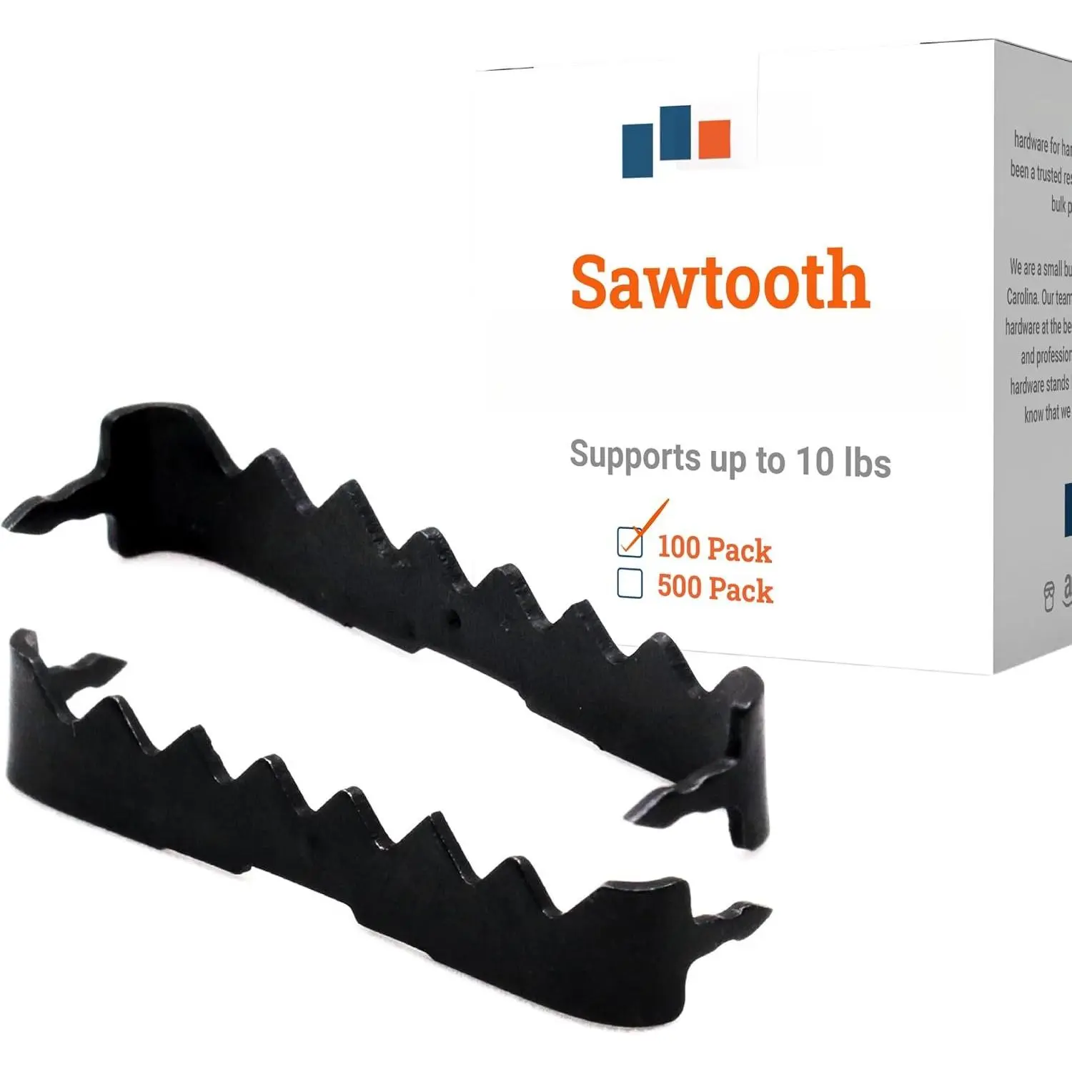 Sawtooth  ers - 100 Pack - 1" 3/4 Black   ers, No , No Additional Hardware Needed