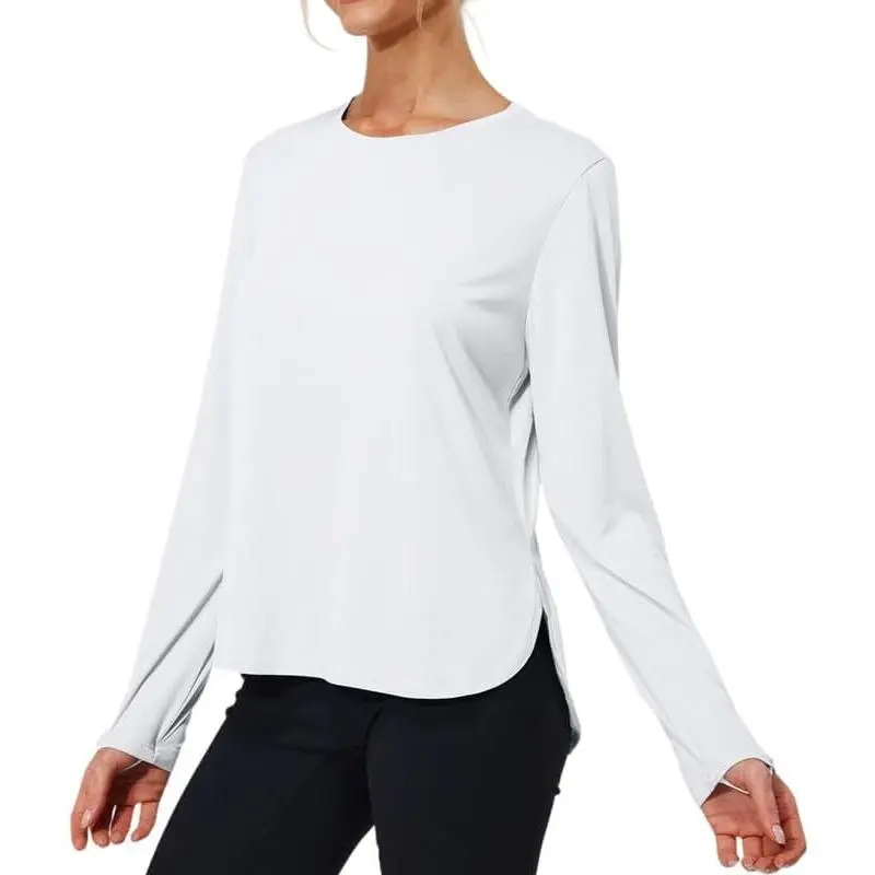 Women UPF 50+ UV Protection Long Sleeve Tops Quick Dry Lightweight Athletic Shirts for Outdoor Sports Hiking Running