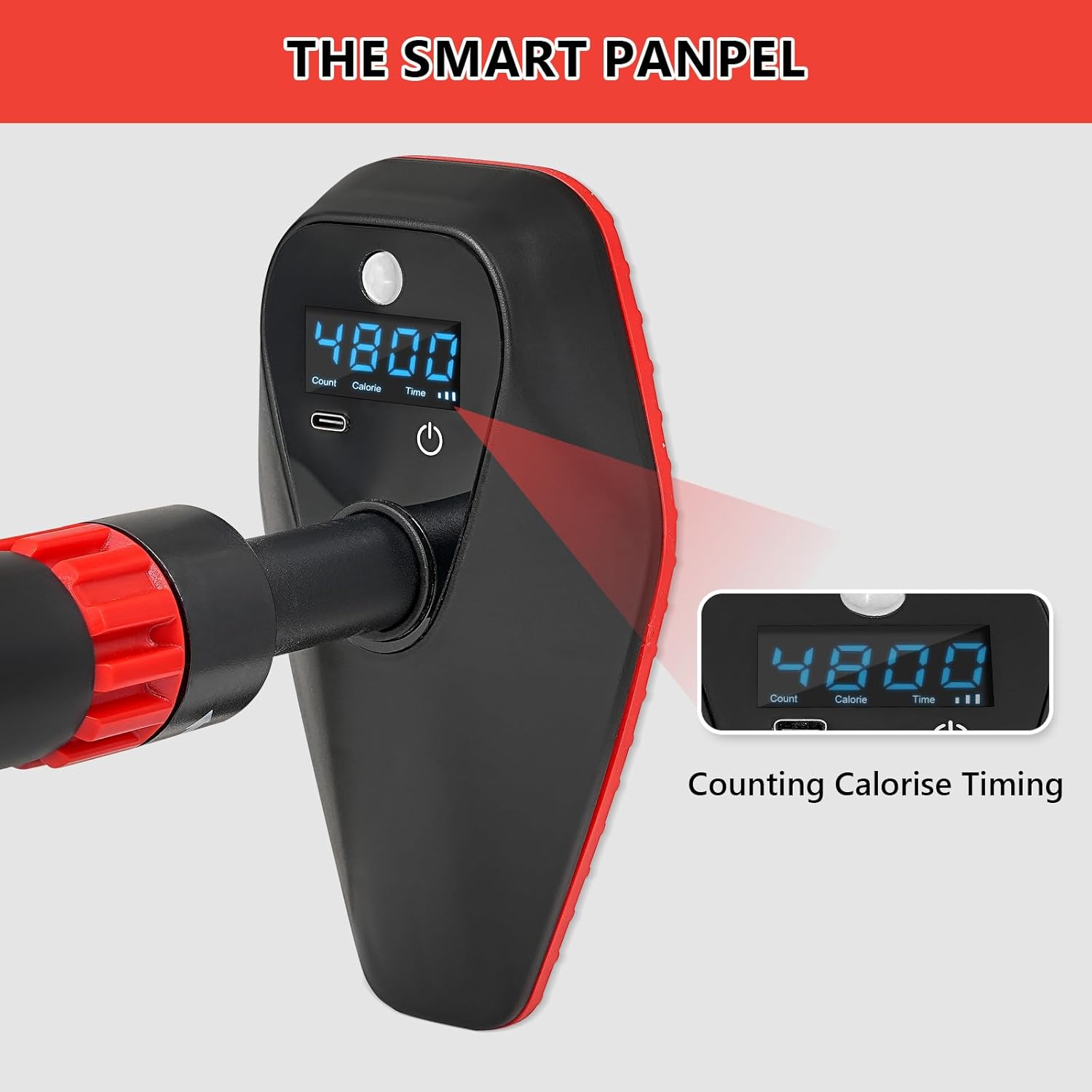 Pull Up Bar for Doorway, Door Frame Chin Up Bar without Screw Exercise Bars for Home Workouts Strength Training Adjustable Pull-up Bars with Smart Count/Timer/Calorie Tracker Home Gym Equipment Indoor, 29''-38'' Width