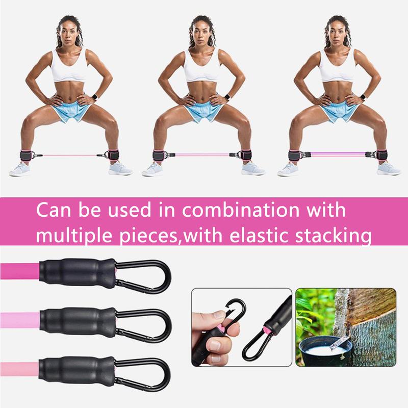 Ankle Resistance Bands With Cuffs Ankle Weights Fitness Band Set