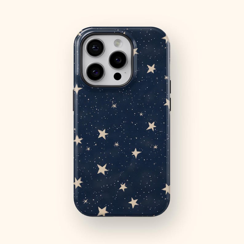 Starry Sky Phone Case Dark Blue Night Aesthetic Celestial Stars Cover for  iPhone17 Pro Max Plus Air/16/15/14/13/12/11 - TikTok Shop