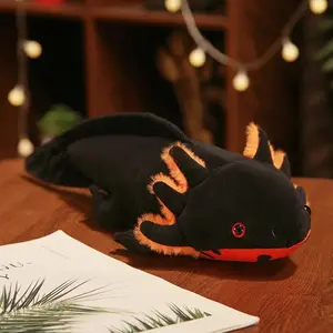 23-80cm Kawaii Colorful Newt Salamander Plush Toy Stuffed Soft Pillows Room Sofa Cushion Cute Axolotl Doll Keychain Pendant Gift