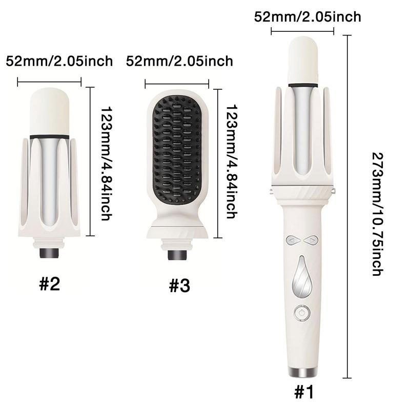 3-In-1 Curling Volumizing Straightening Hair Curler Set with Ionic Spray, Reduces Static Frizz, Locks in Moisture, Easy to Use, Automatic Shut off After 60 Minutes