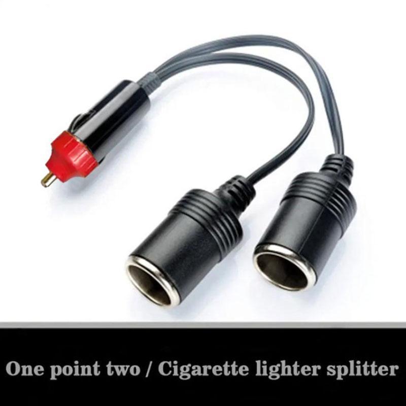 Car Cigarette Lighter Splitter, Car Dual Port Cigarette Lighter Splitter, 10A Female Socket Plug Power Adapter Connector, Car Accessories