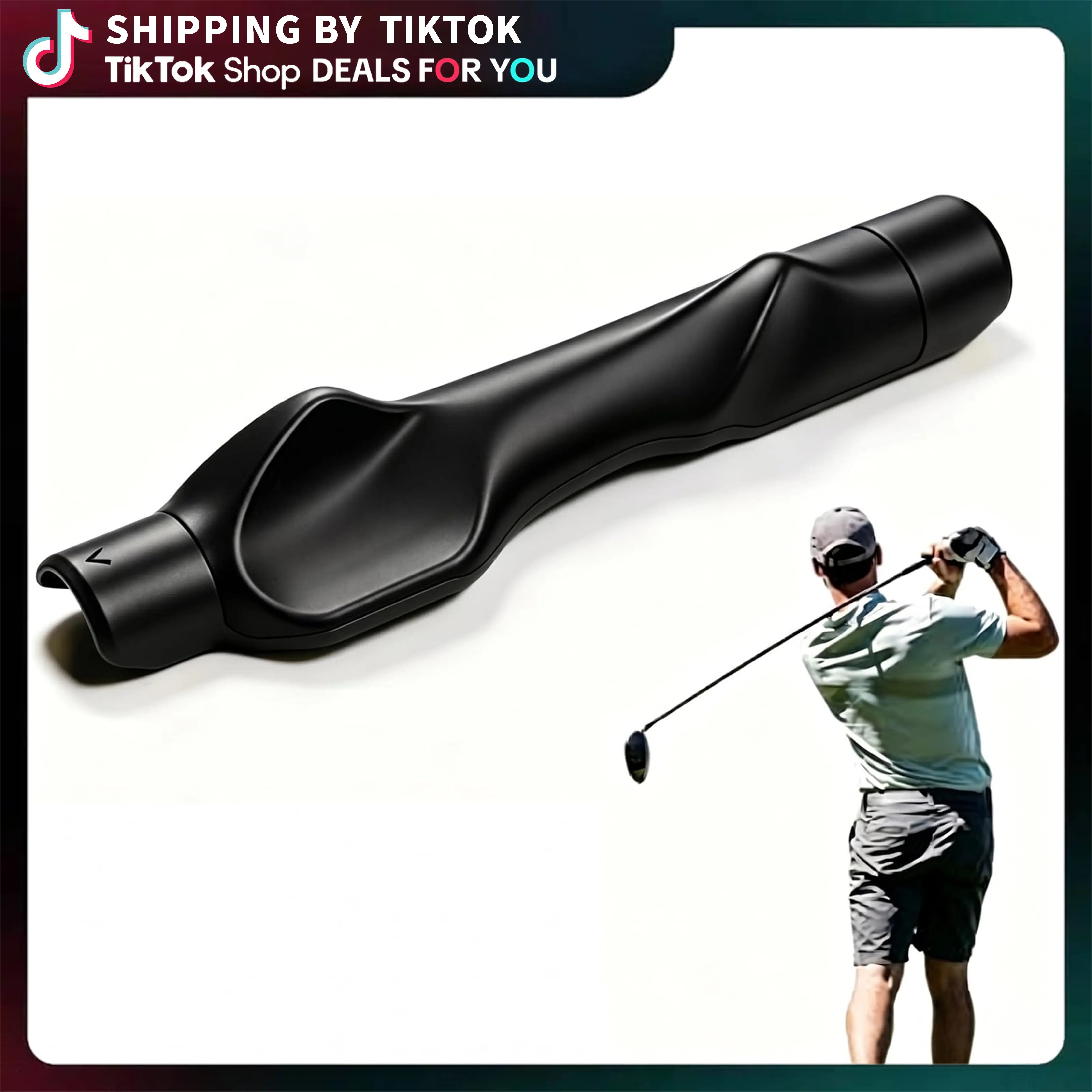 Golf Grip Trainer, Grip Trainer for Golf Clubs - Right Hand Golf Training Aid with Ergonomic Design, Corrects Golf Grip Posture and Improves Swing Accuracy