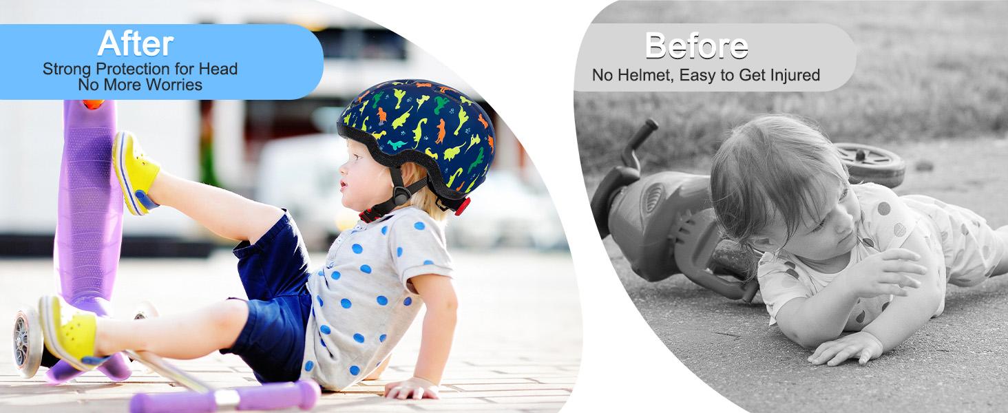 AGS Toddler Helmet, Baby Infant Kids Bike Helmet for Kids Age 1-3/2-4/3-5/5-8 Adjustable Toddler Bike Helmets for Boys Girls for Scooter Skateboard Cycling