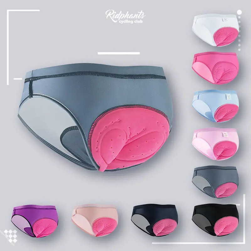 Women's Padded Cycling Liner Shorts, Quick Dry Breathable Synthetic Fabric with Shock-Absorbent Pad to Protect for Biking, Reduces Chafing, Integrated Pad, Do Not Iron, Polyester Clothes, Shock Absorption, Smooth Fit, Female, Padded Seat