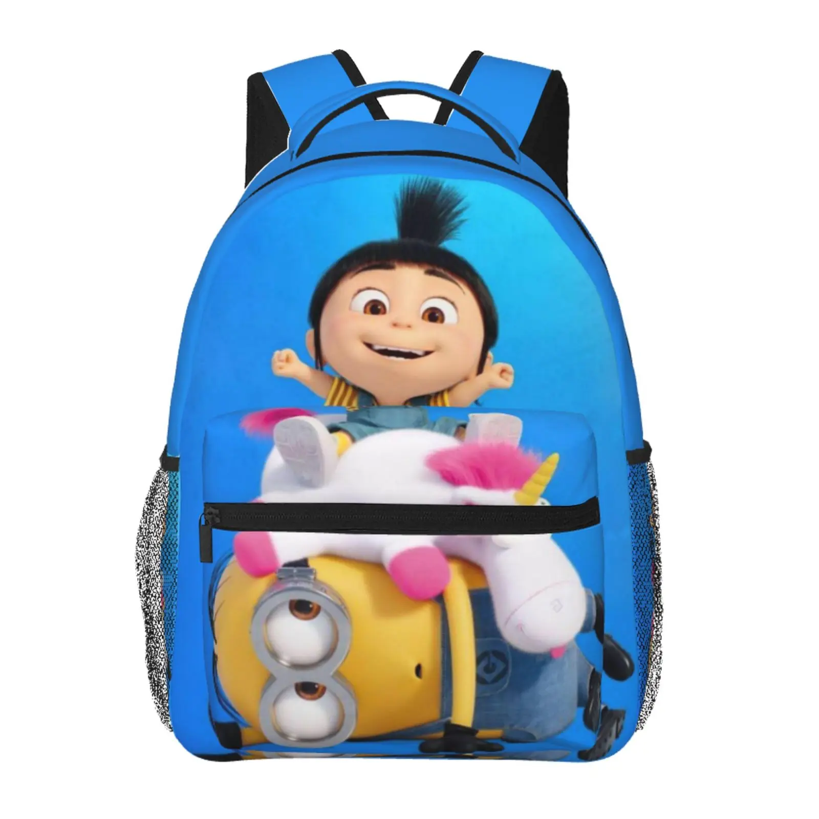 Anime Despicable Me Unicorn1 Backpack, School bag Cute Girls Boys Teens Backpacks Kawaii Kids Lightweight backpack with adjustable straps Bookbag with for office travel bag