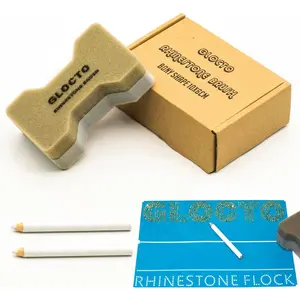 Rhinestone Spreading Brush Tool for Stencil Templates & Magic Sticky Flock