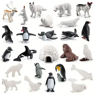 26 Models of Simulated Arctic White Fox, White Wolf, Penguin, Seal, Elk, Arctic Fox, Arctic Rabbit, Seal