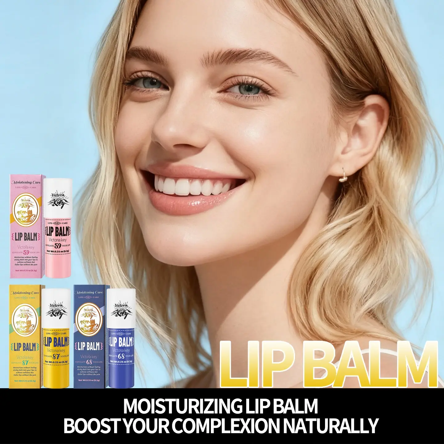 Lip Gloss Mini Set, Lip Balm Combo, Moisturizing and Nourishing, Ideal for Daily Use, Enhances Natural Beauty of Lips