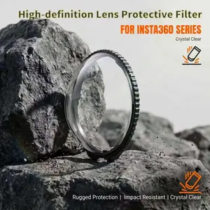 Suitable for Insta360 X2 X3 X4 X5 Lens Protector, Full-Spectrum Sports Camera Accessory, Rotating High-Definition Protection Cover, Dual Lens Cap Glass One