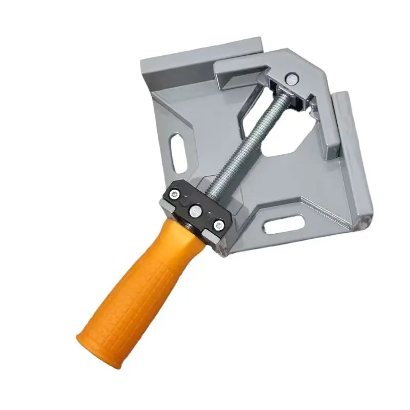 Right Angle Clamp Aluminium Alloy Heavy Duty Adjustable 90 Degree Corner Woodworking Clamp for Welding Framing Drilling Doweling