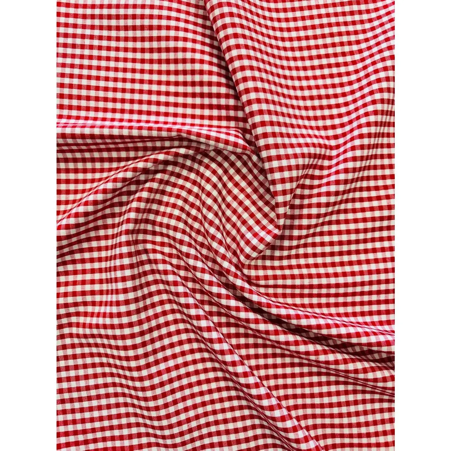 60" Wide 1/8" Gingham Checkered Poplin Shirting Fabric by The Yard – 90% Poplin, 10% CottonGift