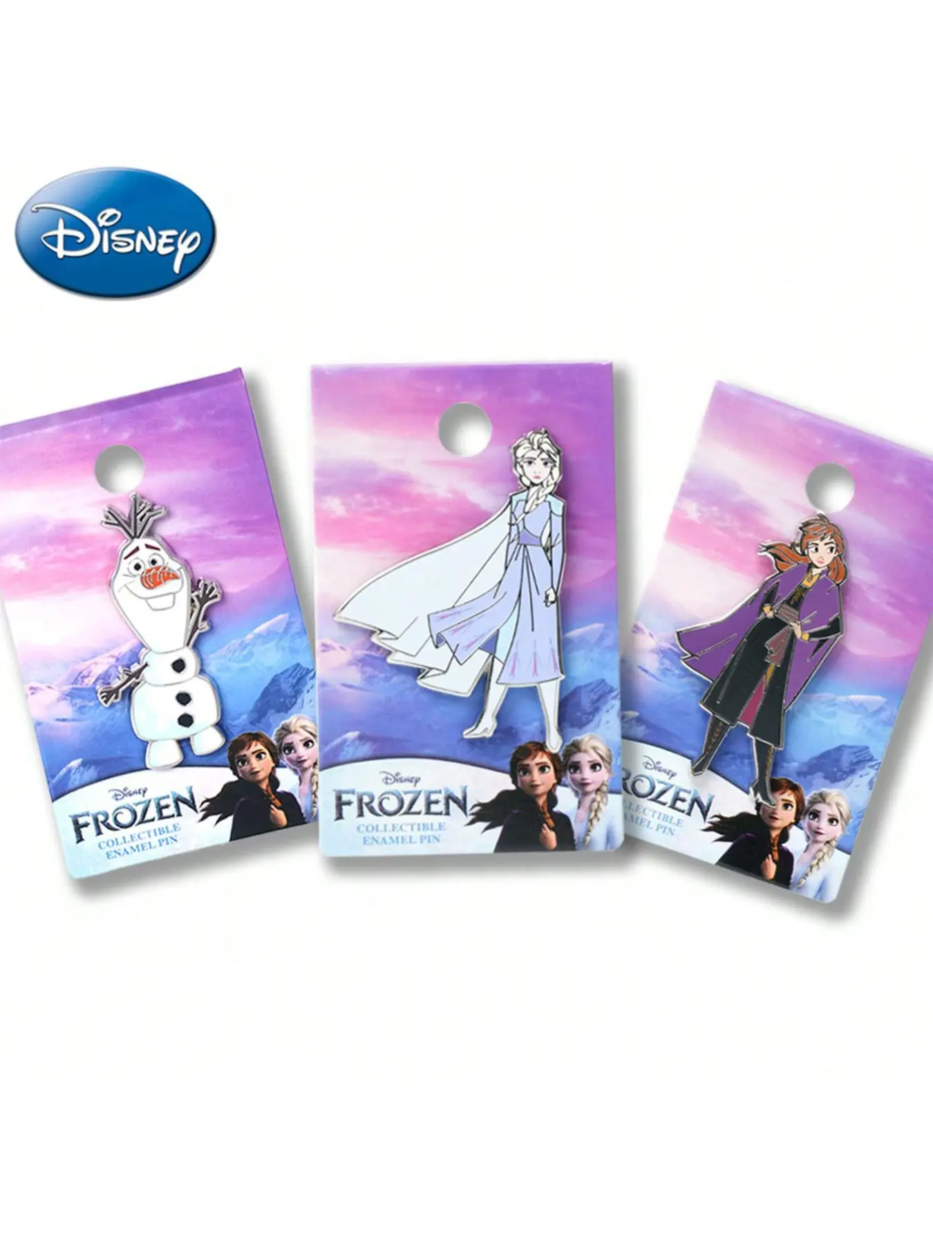 Disney Officially Licensed Frozen Enamel Princess Brooch, Belle Jasmine Ariel Series, Cute Cartoon Style, All Seasons Fashion Accessory
