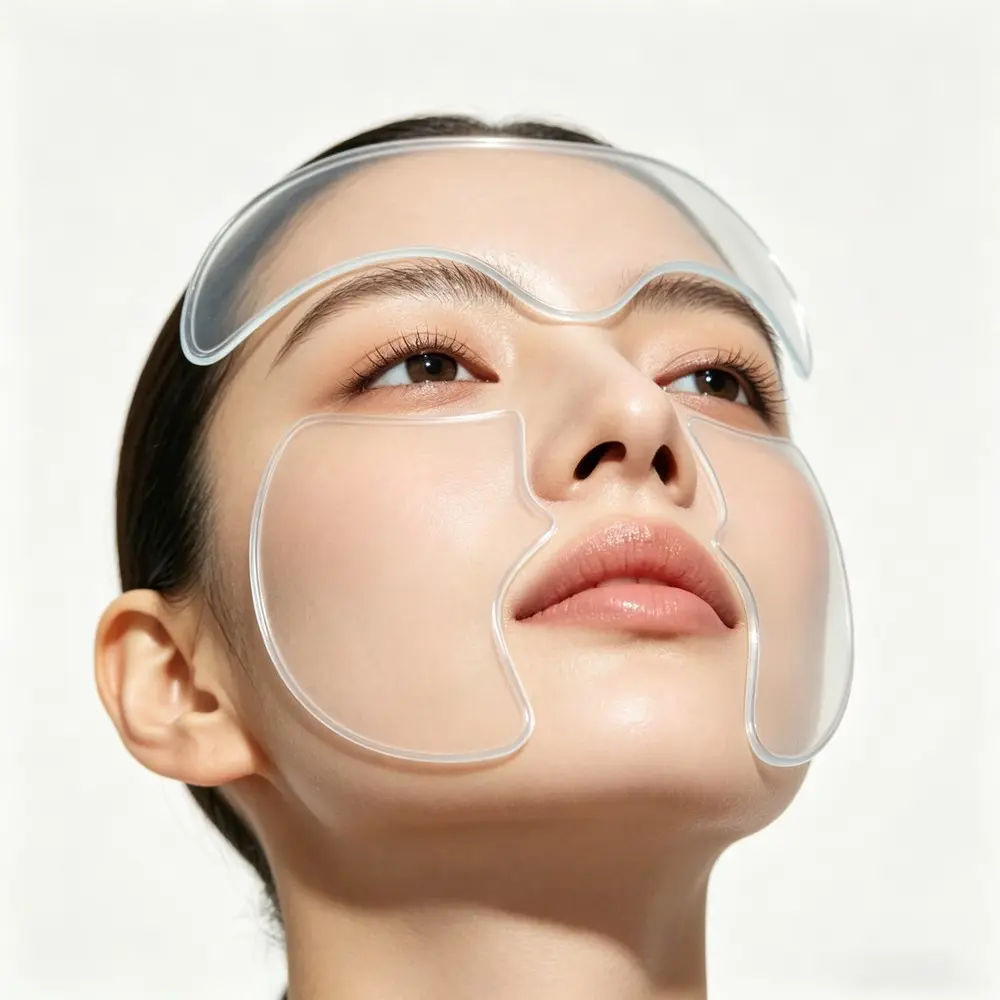 Reusable Transparent Facial Patches, Silicone Pad, Strong Adhesive, Comfortable Skin-Friendly, Easy Integration Into Skincare Routine, Unisex