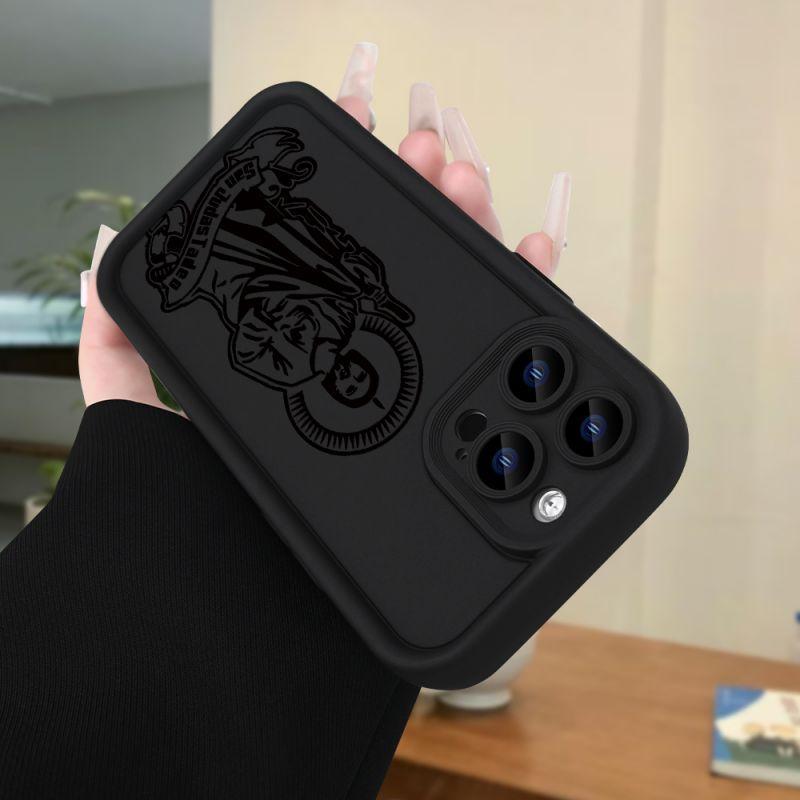 Jesus Pattern Phone Case Casing, 1 Count Anti-drop Protection Phone Protector Cover, Phone Accessories Compatible with iPhone 7 8 X XR XS 11 12 13 14 15 Pro Max