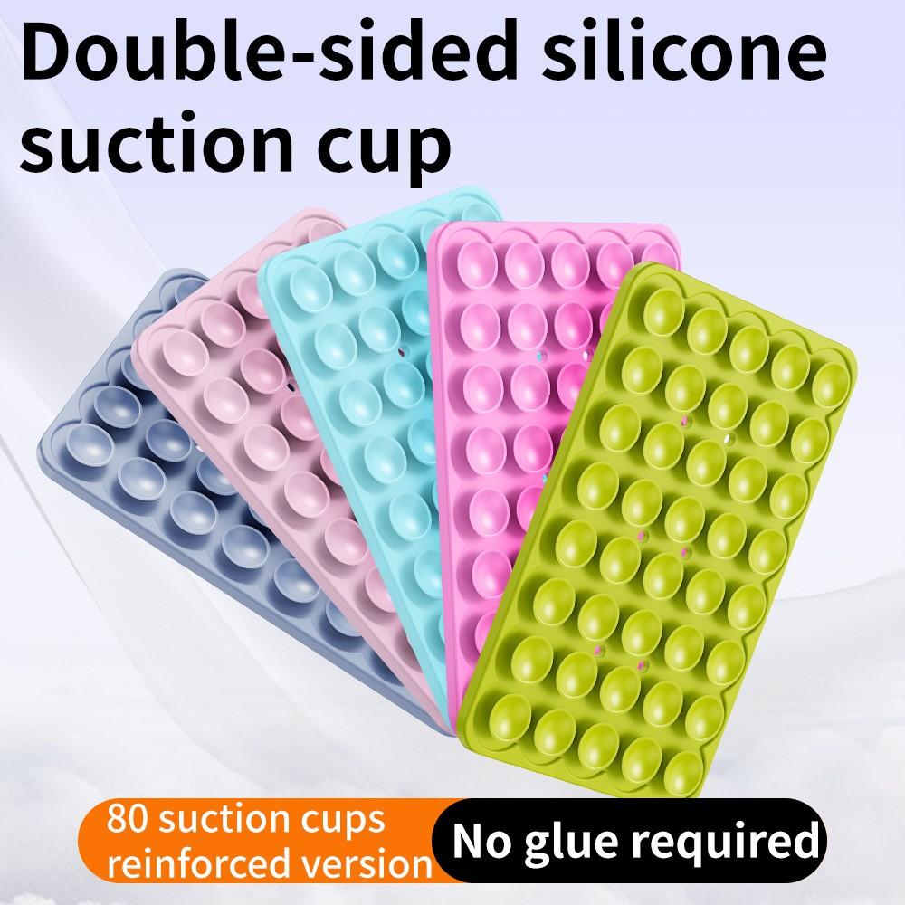 Silicone Suction Cup Double-Sided Holder for iPhone & Android, Strong Grip for Selfies & Videos, Non-Slip, Protective Smartphone Accessory