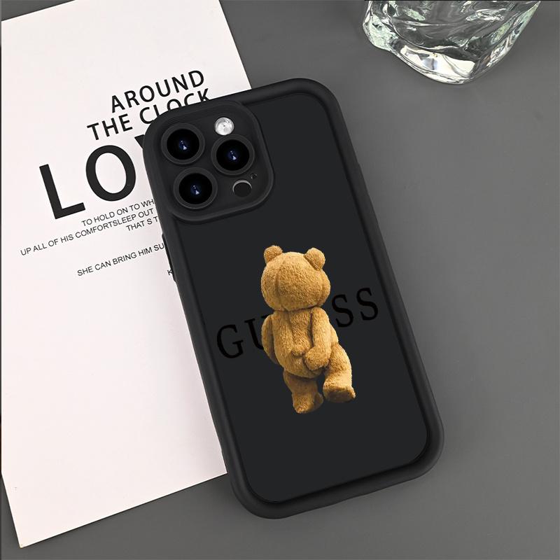Phone Case - Cartoon Bear Design Mobile Phone Case, Enhanced for Shock Resistance And Drop Protection, Unisex, Compatible with for iPhone 17 E Air Pro ProMax iPhone16 15 14 Plus 13 12 Mini 11 X XS XR, Ideal for All Users