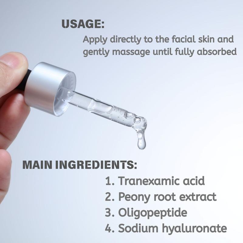 Dark Spot Correcting Serum: 5%  Tranexamic Acid 1.01 fl.oz. (30ml) ｜ Contains sodium hyaluronate, PM Skincare product, Hyperpigmentation, Brightening, Dark Spot Corrector