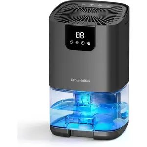 Dehumidifier,35OZ（350sq ft）Small Dehumidifier for Home, Screen Display Quiet with Auto Shut Off,Dehumidifiers for Bedroom,Bathroom,Closet,RV