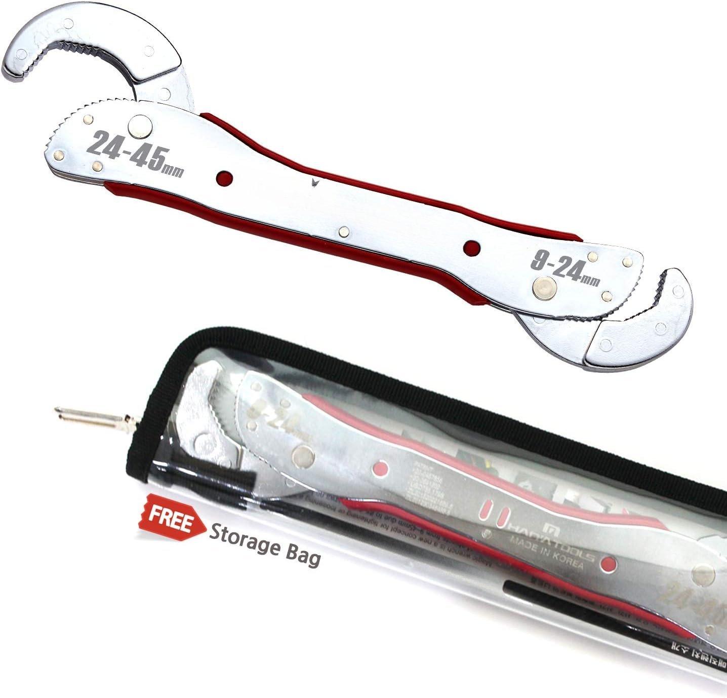 Multi-function Universal Adjustable auto-ratcheting works as reversible ratchet pop socket combination & pipe monkey spanner sae crescent nut gear- set for craftsman & plumbers