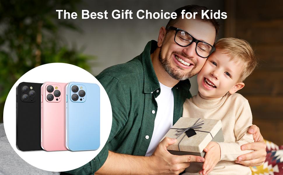 Mini phone Unlocked Mini Smartphone for kids 3.0" HD Touch Screen  Smallest Cell Phone Quad Core Dual Sim Card Face ID Android Compact Small Mobile Phones for Student Pocket 2GB+16GB  Blue