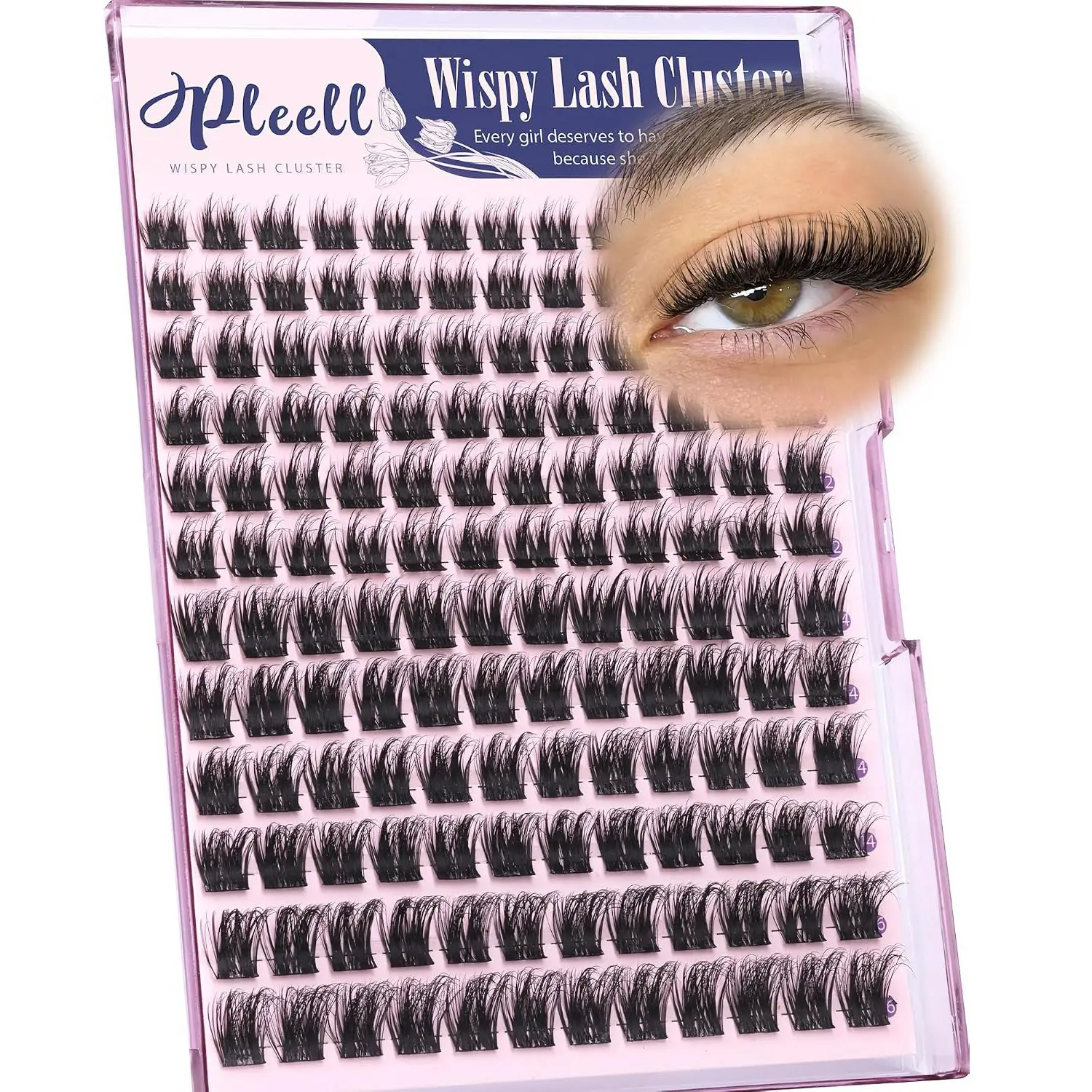 Comic Fine Curl Eyelash Clusters, Natural Fluffy Soft Lashes Extension 10-16mm, Lightweight DIY Cluster Lashes for Daily and Cat Eye Makeup