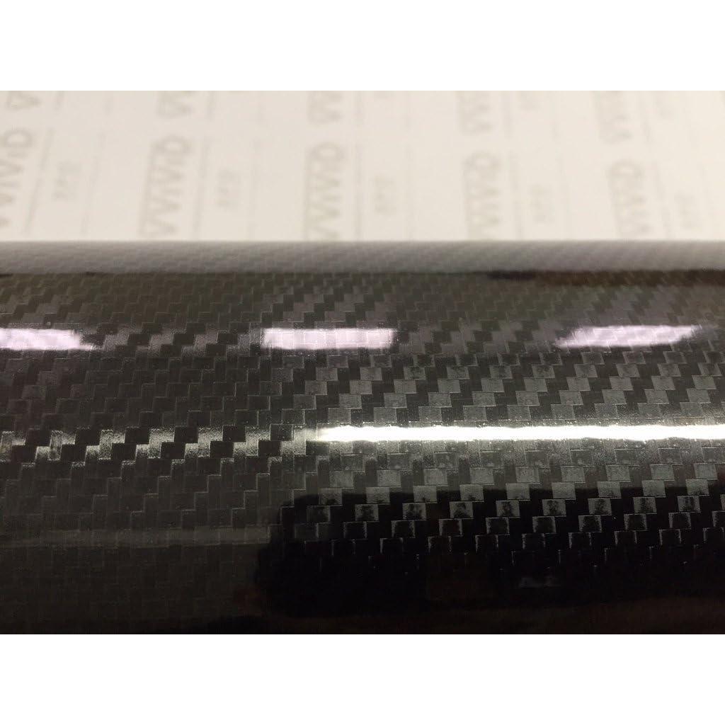 Epoxy High Gloss Black Carbon Vinyl Automotive Wrap Film DIY Easy to Install No Mess (2ft x 5ft)