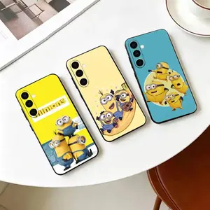 Simple & Healing M-minions-a Phone Case for Samsung Galaxy S26 S25 S24 S23 S22,For Iphone 17 16 15 14 13 12 11 17Air Plus Pro Promax Soft Silicone Black Cover