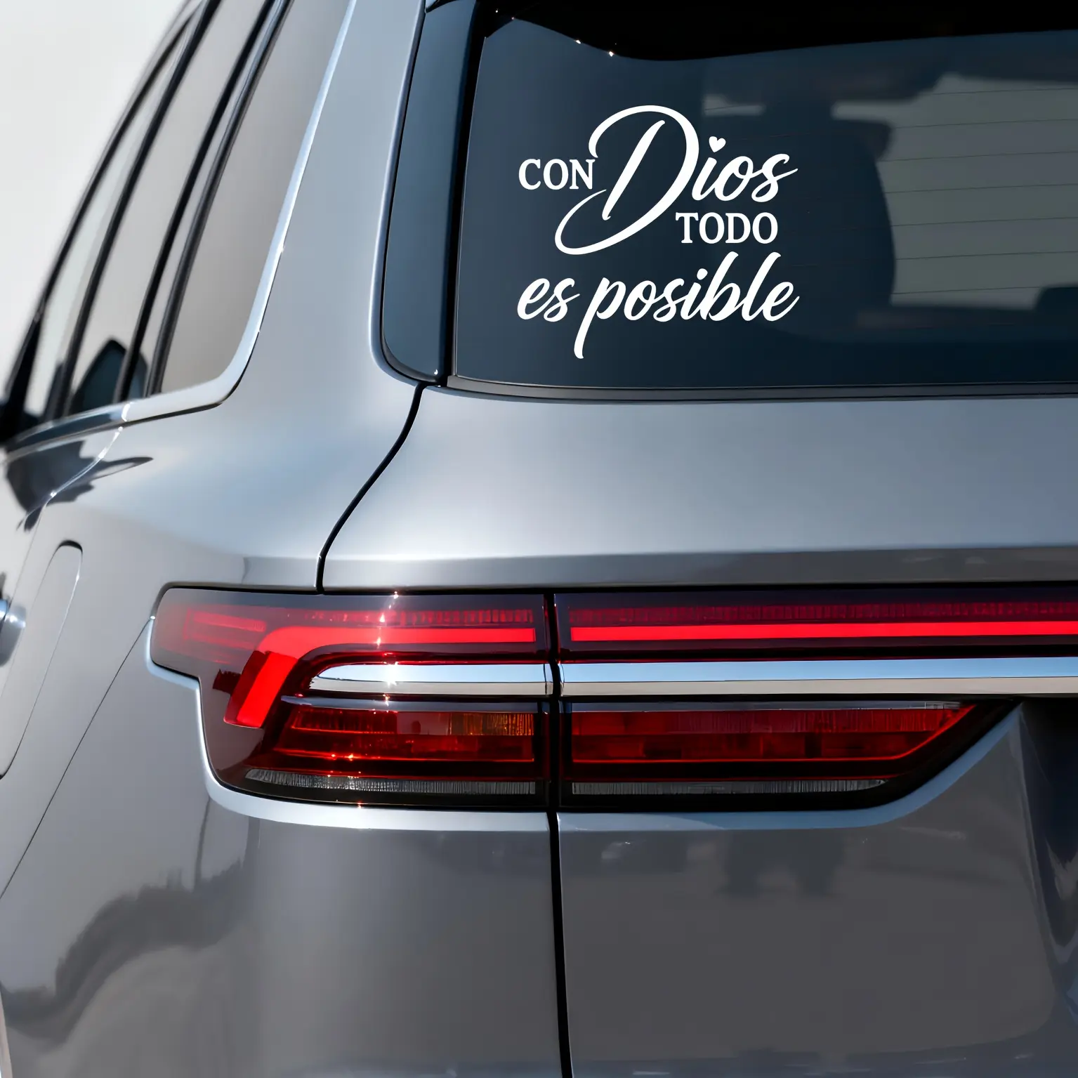 1PC "CON TODO es Religious Inspirational Logo " Minimalist Religious Inspirational-Style Sticker For Car Door/Laptop Minimalist Religious Inspirational Goodie Adds Sleek Warm Inspirational Texture Top For Ultra-Minimalist Religious Inspirational Styl