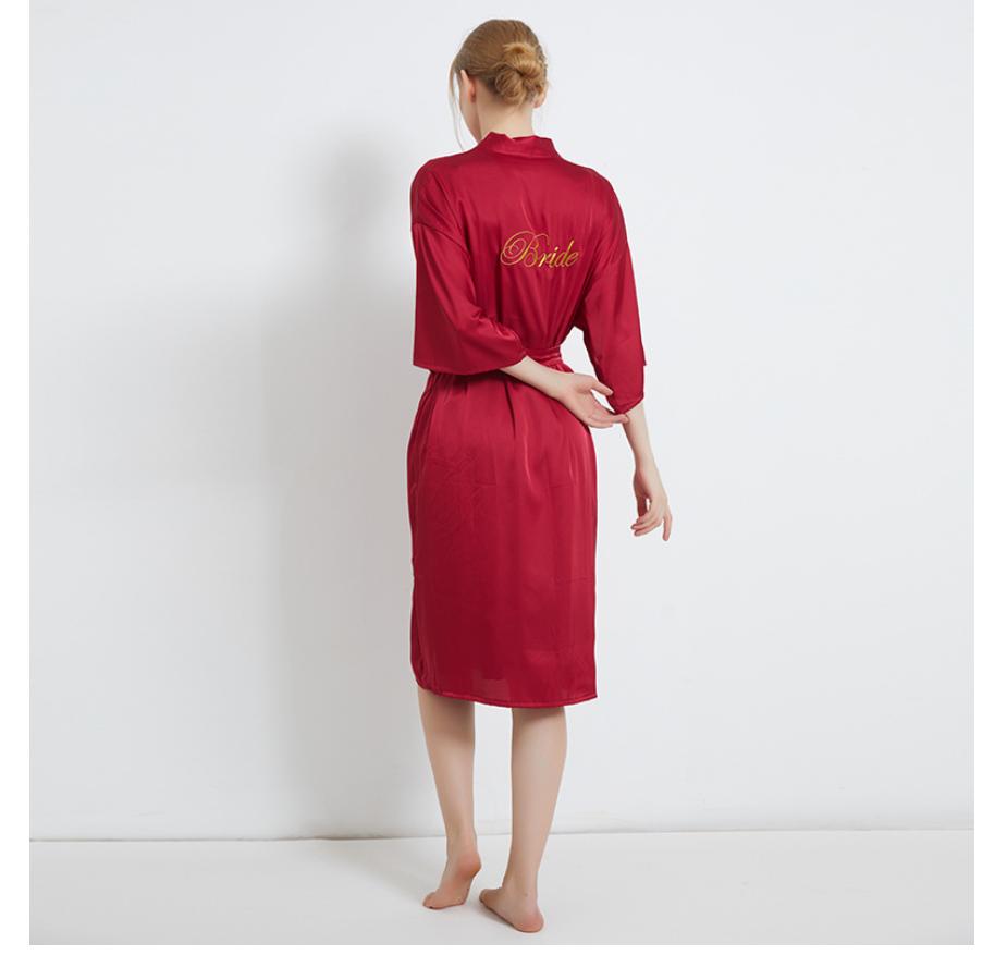 Women Kimono Bathrobe Gown Sexy Sleepwear Satin Home Clothing Intimate Lingerie Casual Bride Bridesmaid Wedding Gift Nightgown
