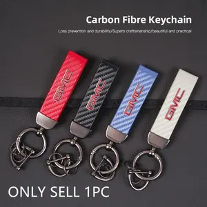 Lanyard Nylon Printing Emblem Style Keychain For GMC Terrain Sierra Canyon Yukon Acadia Savana Denali AT4 Granite