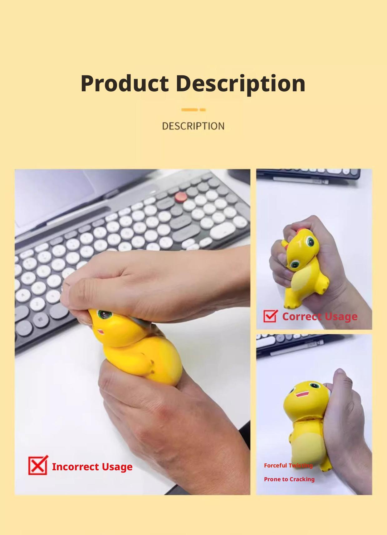 12cm Milk Dragon Slow-Rebound PU Foam Toy, Popular Online Stress-Relief Gadget, Stress-Relief Toy Wholesale, The First Choice For Small Milk Dragon Squeeze Gifts